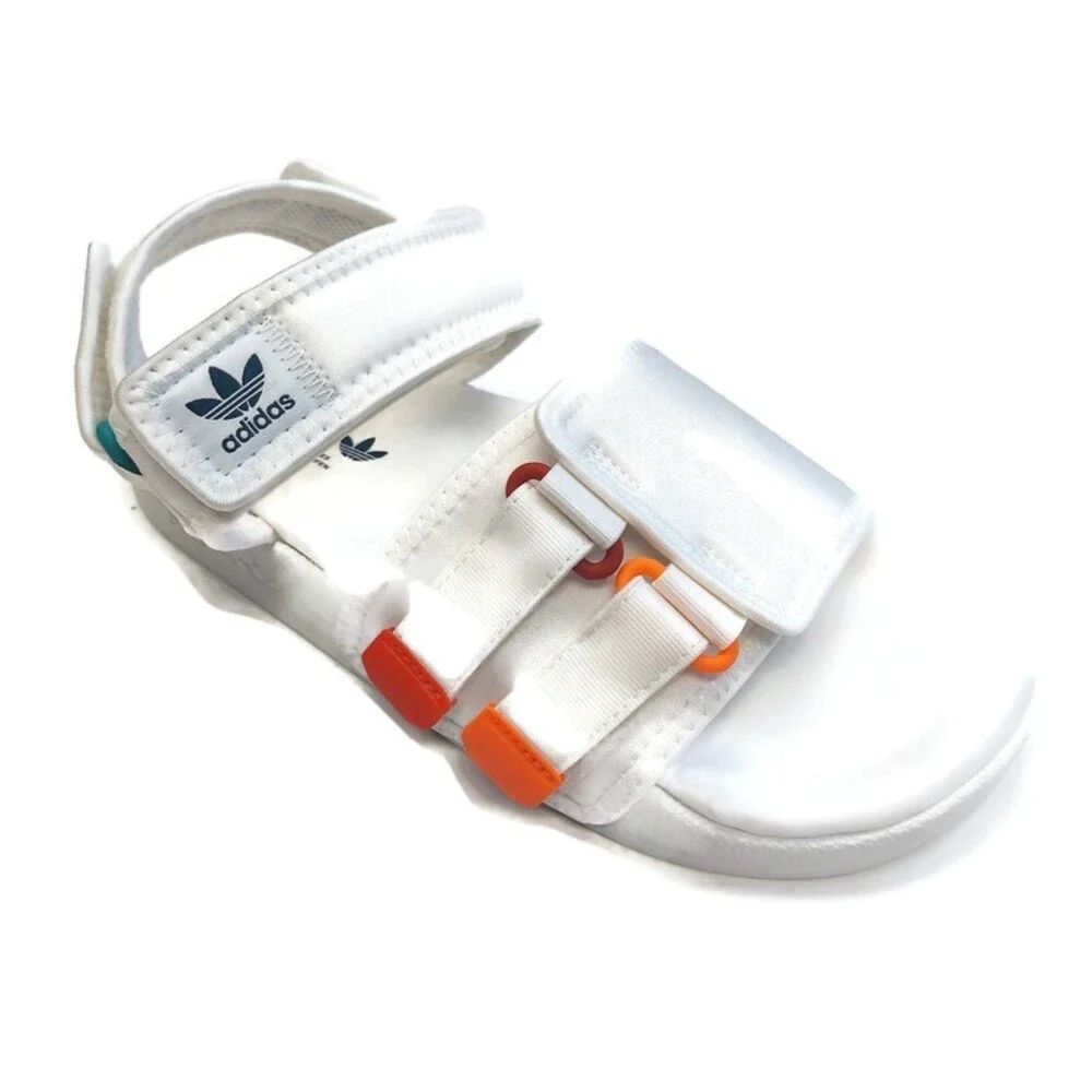 Adidas Adilette Mens Size 6 Sandal 4.0 Slides White Orange Sandals GZ8828